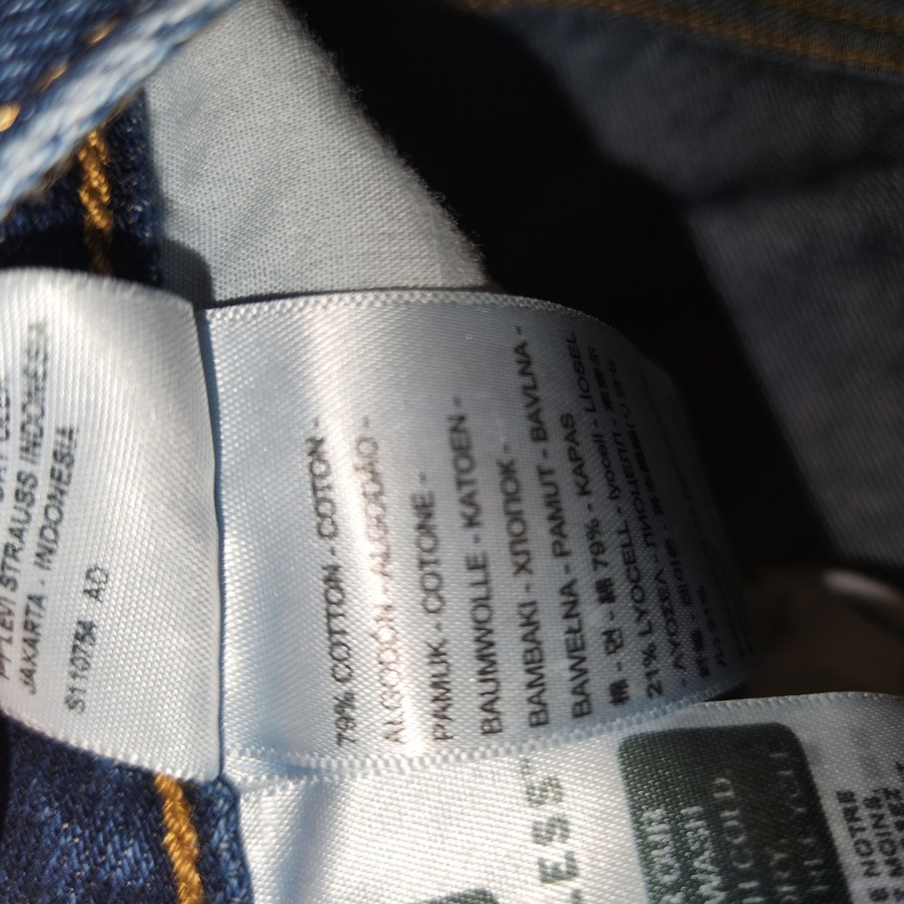 Levi's Premium Ribcage Straight Ankle Jeans Dark Wash Women's Size 30 - Picture 9 of 11